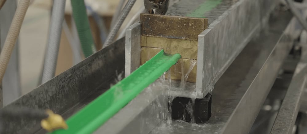 Plastic Extrusion Coming Out of Water Bath-1-1-1-3