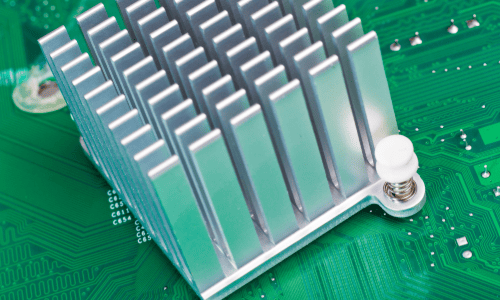 Aluminium Heatsink on Circuit Board