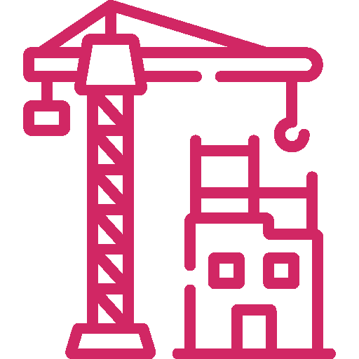 Icon depicting building construction.