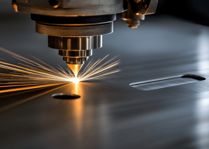 LASER CUTTING ON SHEET ALUMINIUM