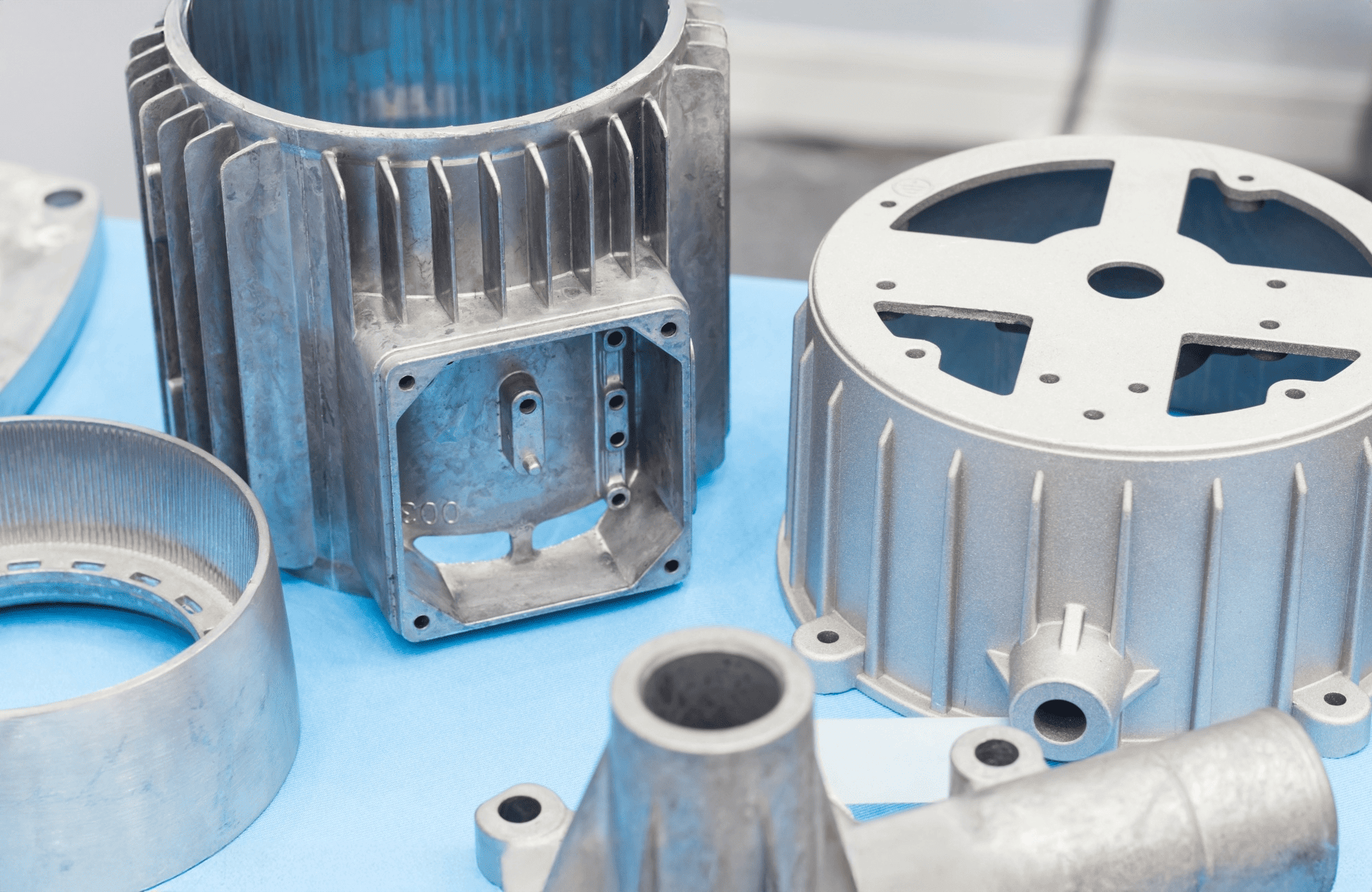 Aluminium die casting parts.
